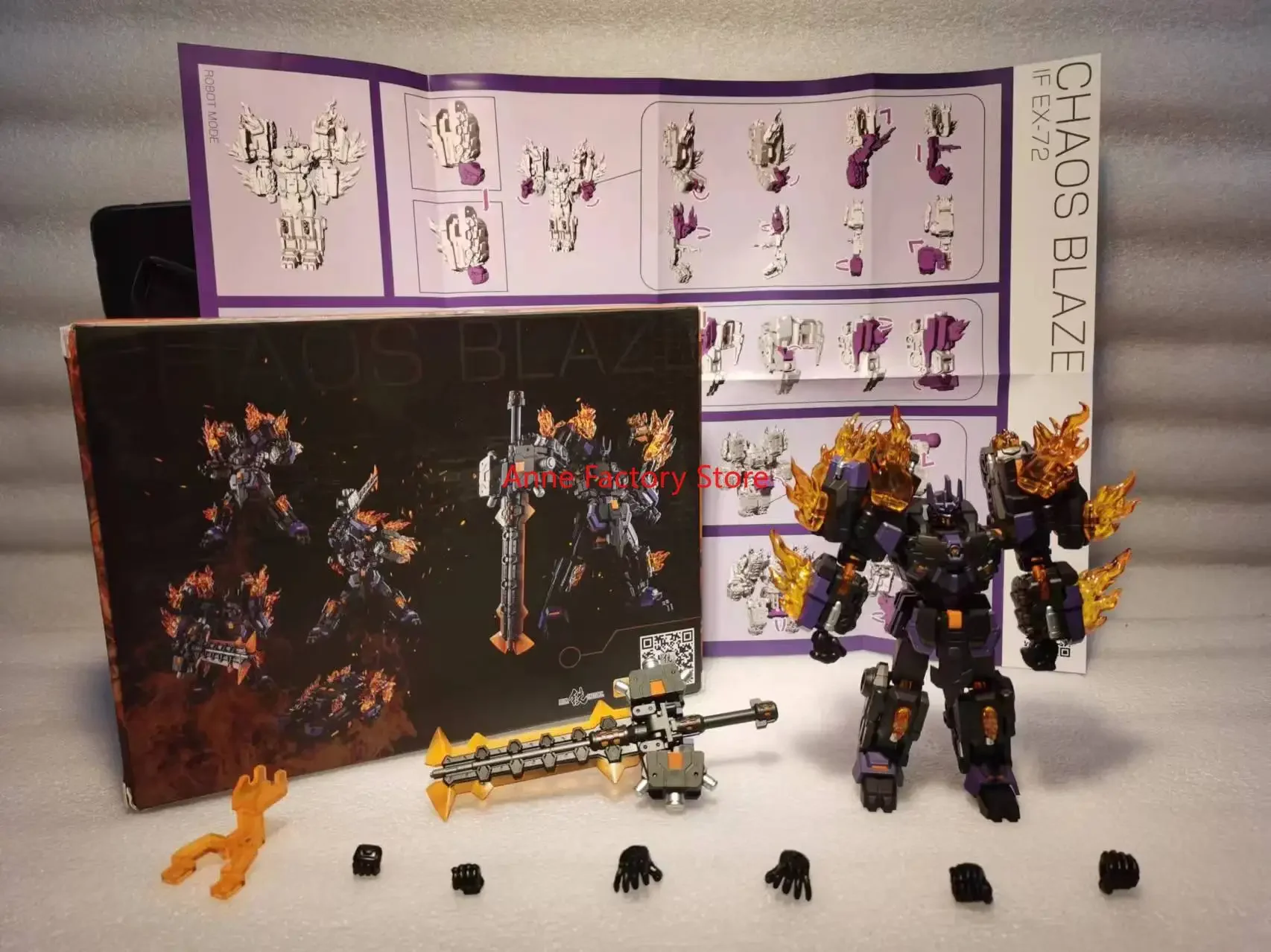 

В наличии Трансформеры Игрушки Железная Фабрика Фигурка, Минифигура с Коробкой, If Ex-72, Ex72, Falling Chaos Fire