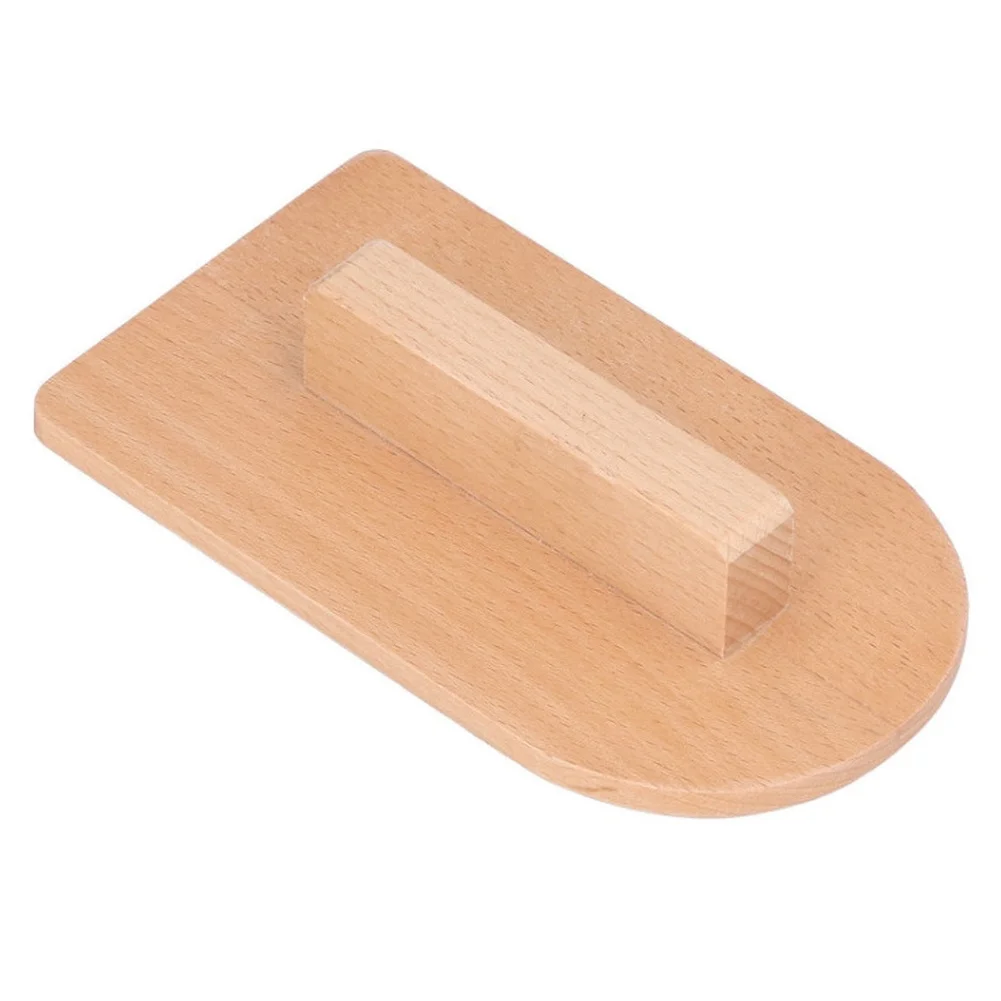 For Cake Smoother with Smooth Wooden and Contoured Handle for Easy Fondant Spreading 14.5 x 9 x 3 cm Beige Finish