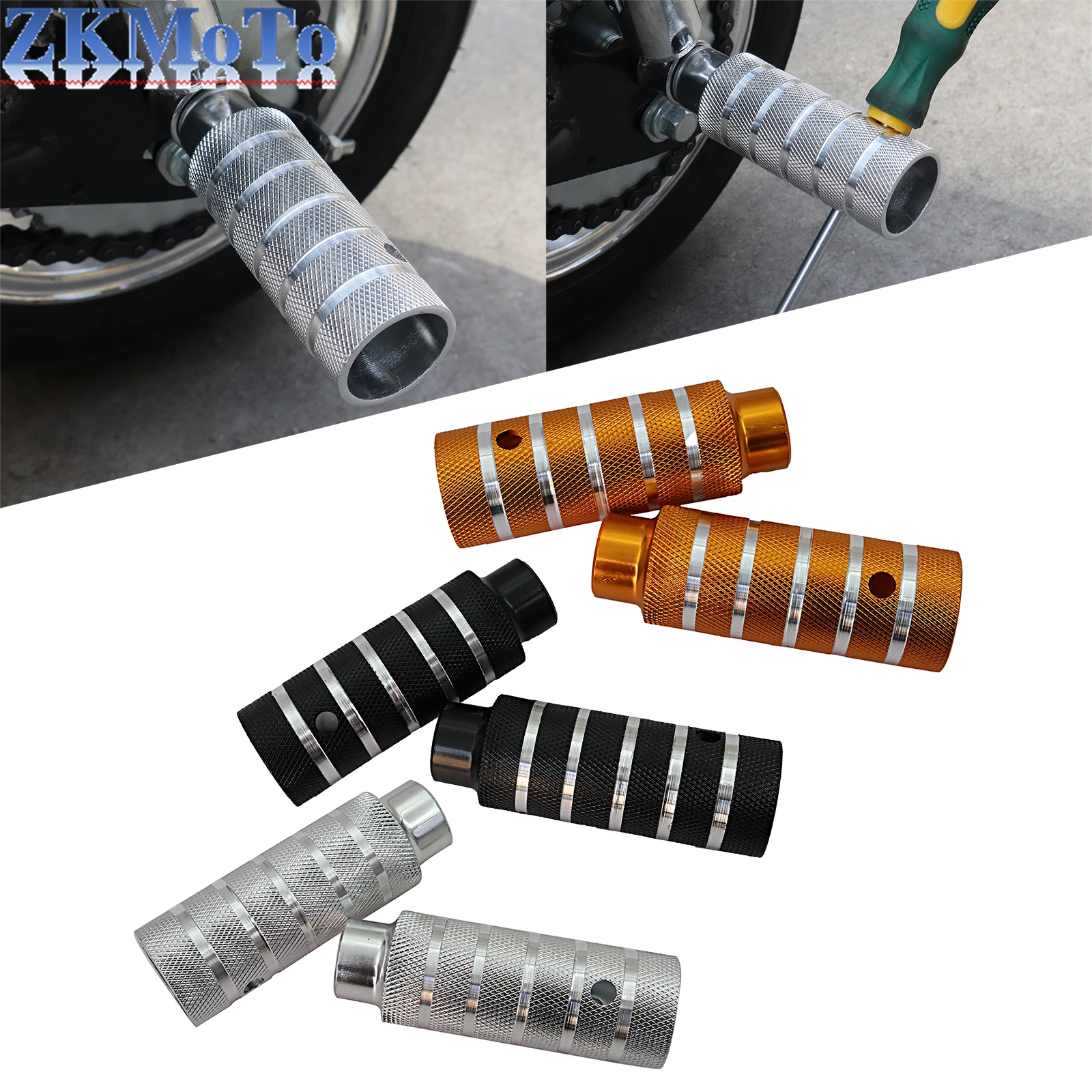 

M10 мотоциклетные алюминиевые круглые задние подставки для ног с ЧПУ, подножки для Honda Z50 Z50A Z50J Z50R, мини-велосипед для мотокросса, универсальные детали