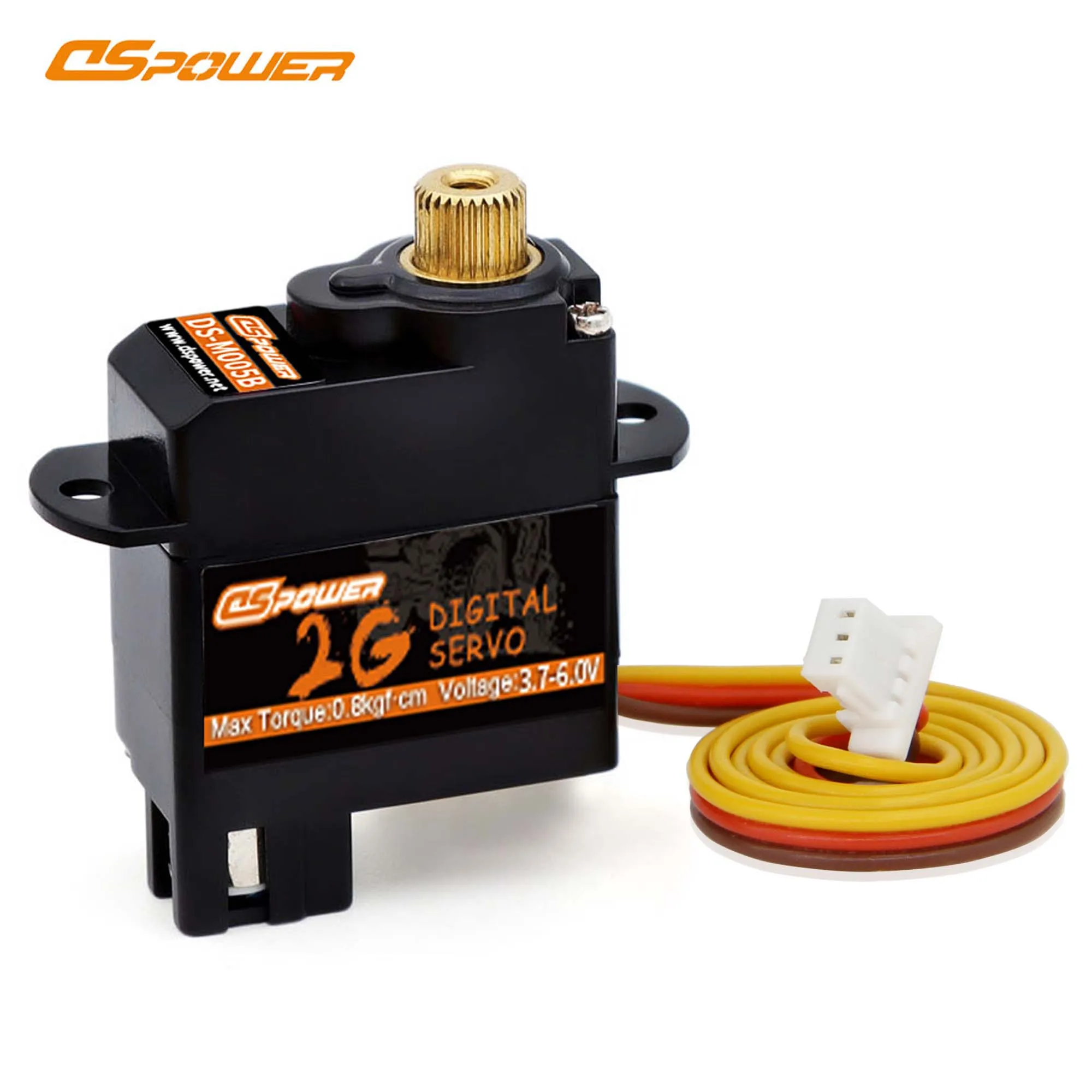 DSpower 2G Metaal/Plastic Gear Coreless Motor Micro Digitale Servo JR/JST1.25/JST1.0 Plug voor 1/24 RC Auto Boot Vliegtuig Robot Onderdelen