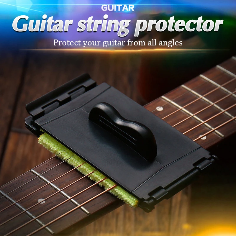 Electric Guitar Bass Strings Scrubber Fingerboard Rub Cleaning Tool Guitar String Cleaner Brush Maintenance Care Accessories