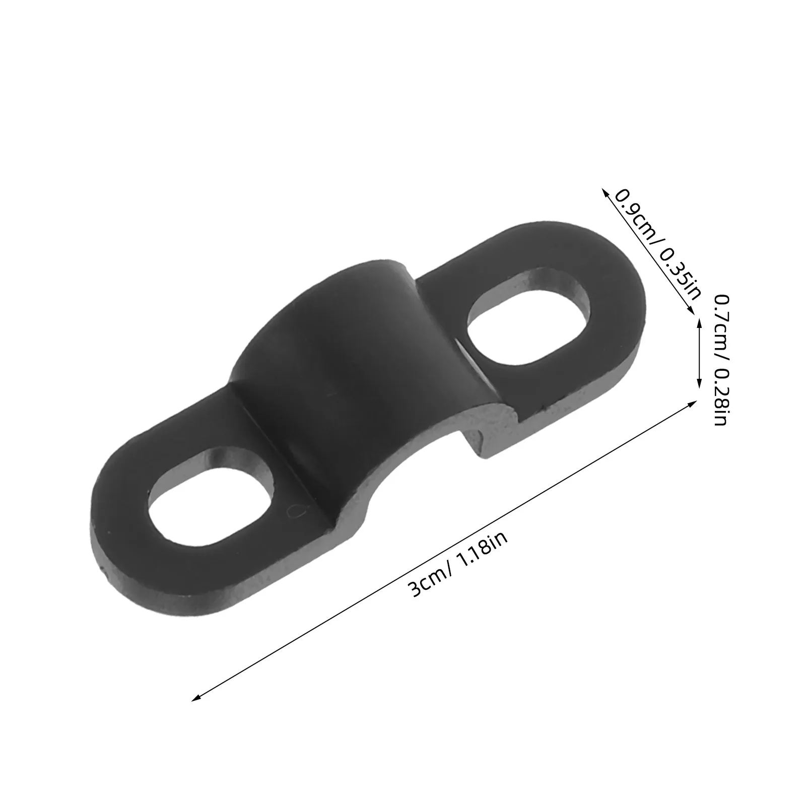 100Pcs Cable Clips Screw Mount Wire Clamps Black Power Cord Organizer for Desk Home Office