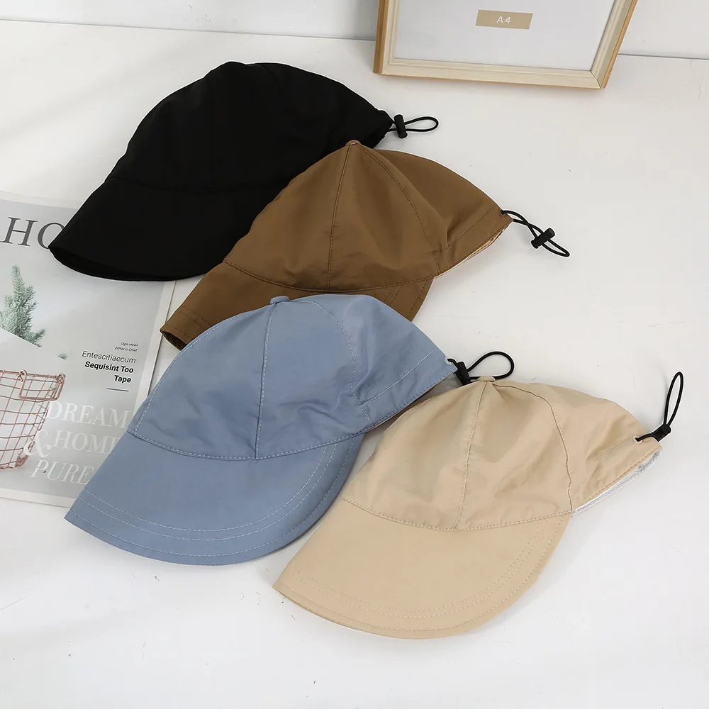 Girls Casual Summer Visors Sun Hat Striped Light Foldable Cap Women's Fashion Travel Hat Hollow Color Matching Woven TTC0516