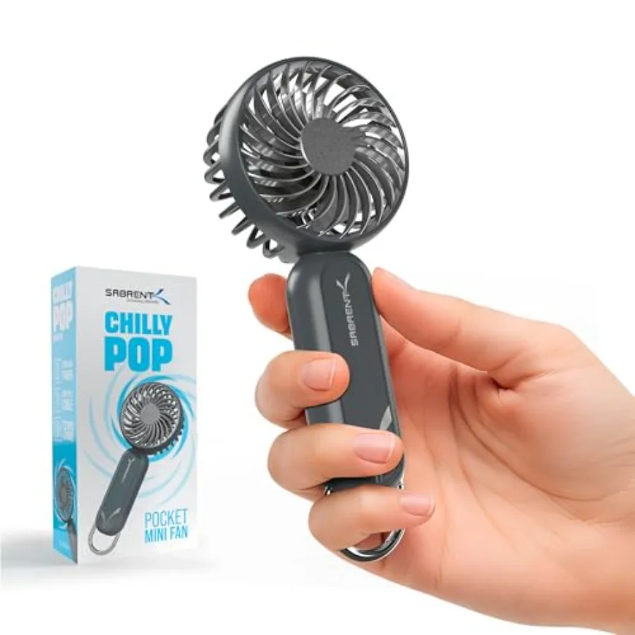 ChillyPop Mini Portable Fan, Lightweight and Small Personal Fan, Long Quiet and Powerful Cooling Time, Makeup Travel Fan, Recha