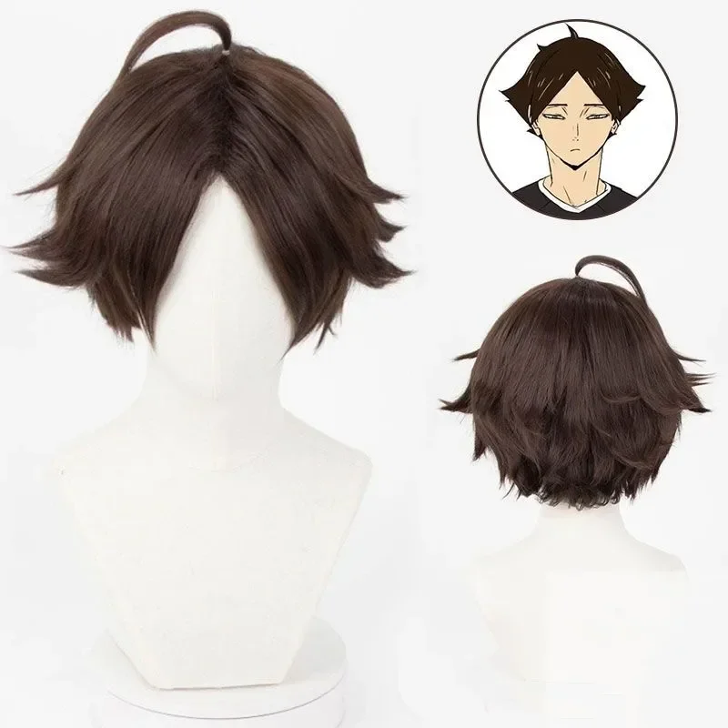 Anime Haikyuu Rintaro Suna Wig Cosplay Costume Volleyball High Quality Halloween Party Wigs