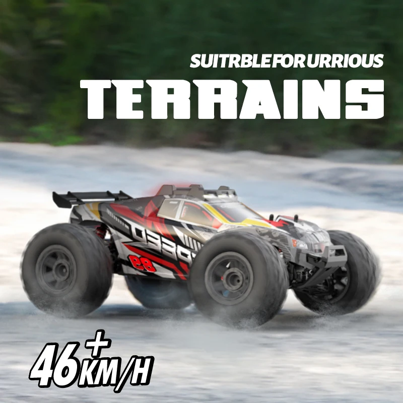 EBOYU G105 RC Car 2.4Ghz 1:10 Scale 4WD RC Truck 46KM/H+ High Speed Big Wheel Car Off Road Waterproof Monster Remote Control Car