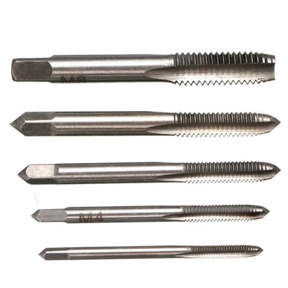 Supplies Plug taps Thread Tools Workshop 5pcs Car Cutting Drill bits Hand Screw Machine Metric High Speed Steel