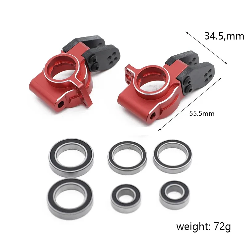Metal Front Steering Block & Rear Hub Carrier for Arrma 1/8 Typhon Talion 1/7 Felony Mojave Infraction Limitless Fireteam 6S