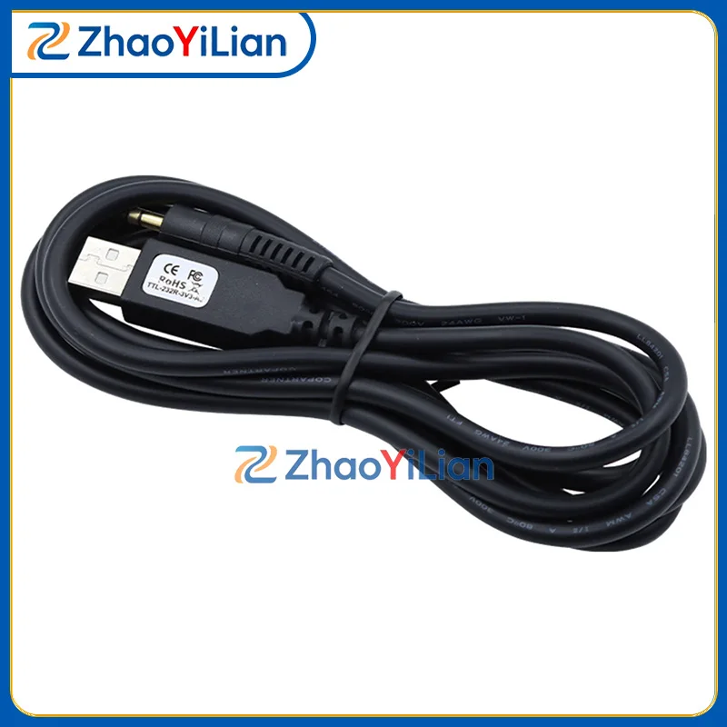 For TTL‑232R‑3V3‑AJ TTL-232R-5V-AJ USB To TTL TTL-232R-3V3-WE Converter Cable 3.3V 5V FT232R Chip Angled 6 Pin Header Debug