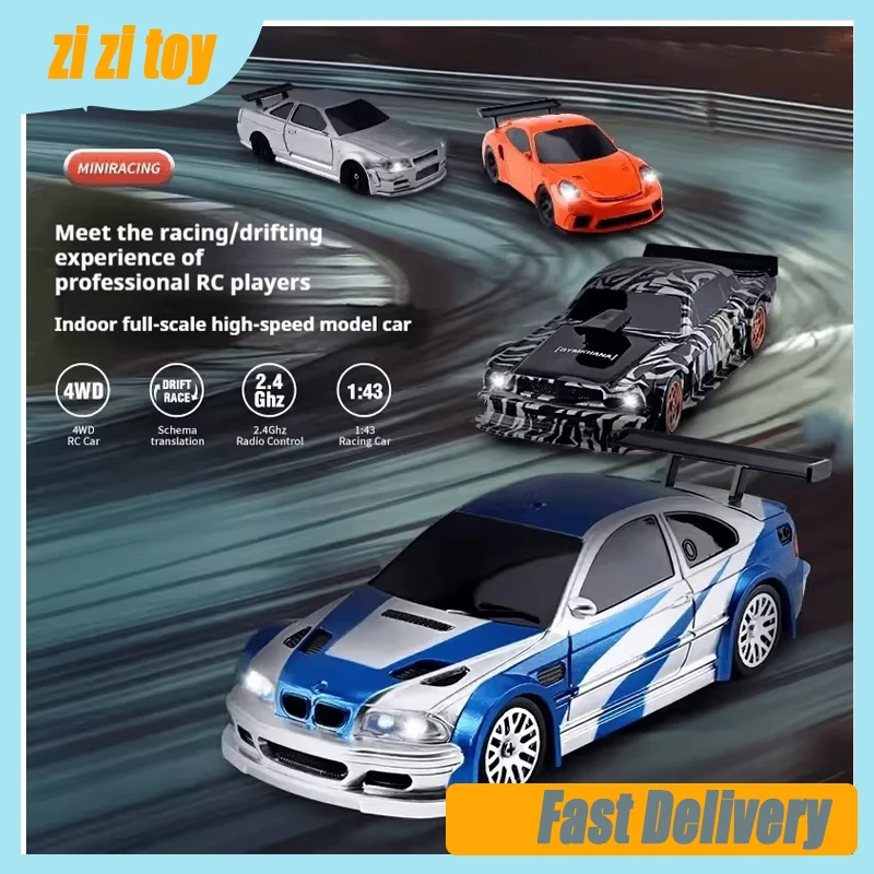 

Jiabaile 2.4g Rc Drift Car 1/43 4wd Автомобиль с дистанционным управлением Высокоскоростной полноприводный радиоуправляемый мини-гоночный автомобиль Модель игрушки