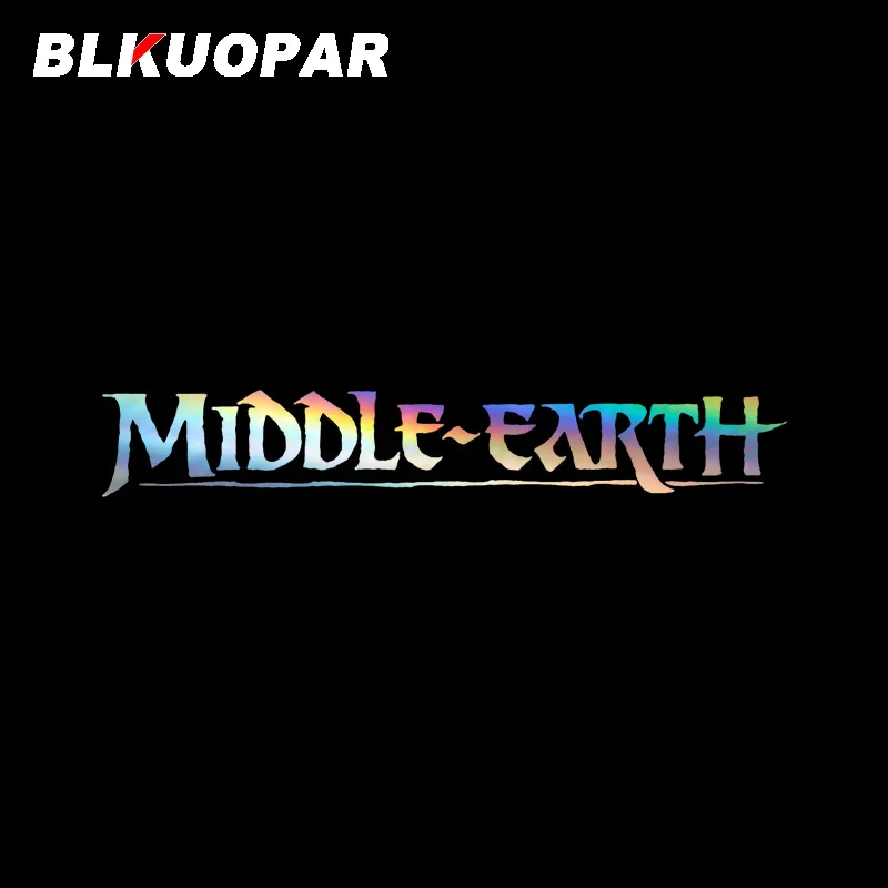 BLKUOPAR Middle Earth Game Logo Car Stickers Personality Laser Vinyl Deal Scratch-Proof Die Cut Laptop Surfboard Car Styling