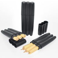 King Sized Pre Roll Cone Container,Strong and Sturdy Pre Roll Holder,3 PCS Rolls Papers Holder Case