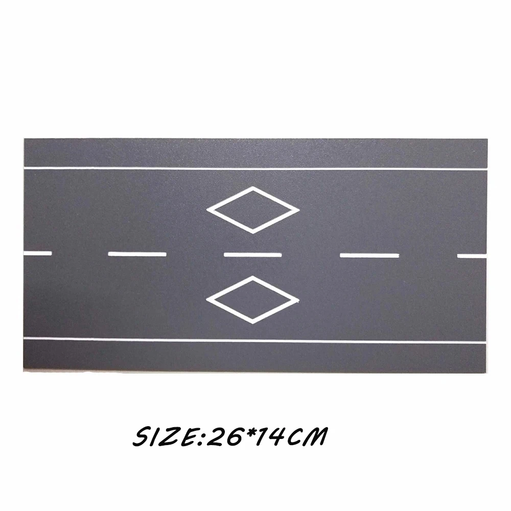 1/64 Scale Diy Miniature Highway Diorama สําหรับของเล่นรถ Diecast - สมจริง RC ฉากถนนอุปกรณ์เสริมสถานที่สําคัญ