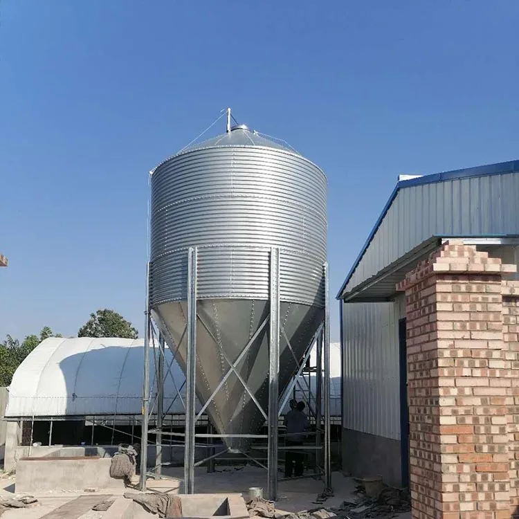 Hot Sale Wheat Storage Silos Tower 10-100ton Corn Maize Soybean Meal Silo Bins for Flour Mill or Feed Line Raw Material Storage