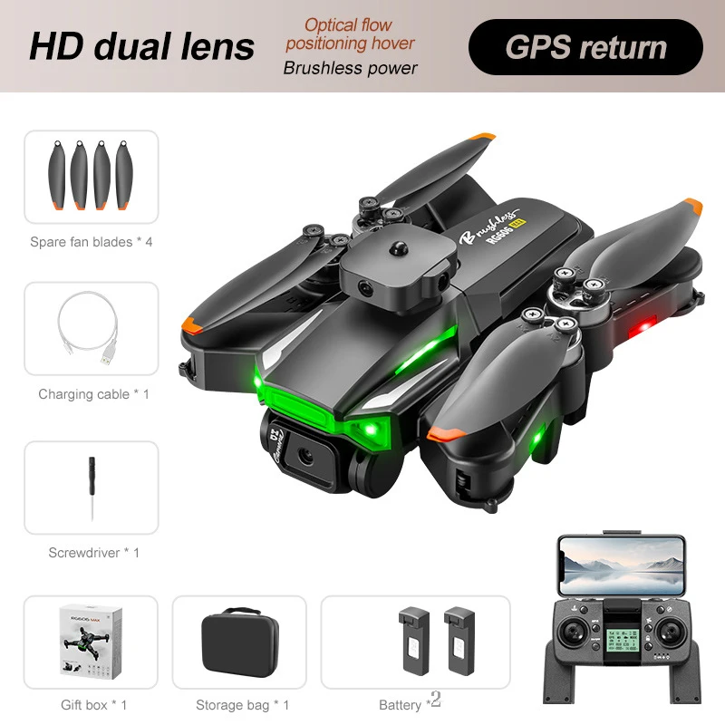 

New RG606MAX drone GPS obstacle avoidance aerial photography quadcopter brushless dual camera aircraft toy