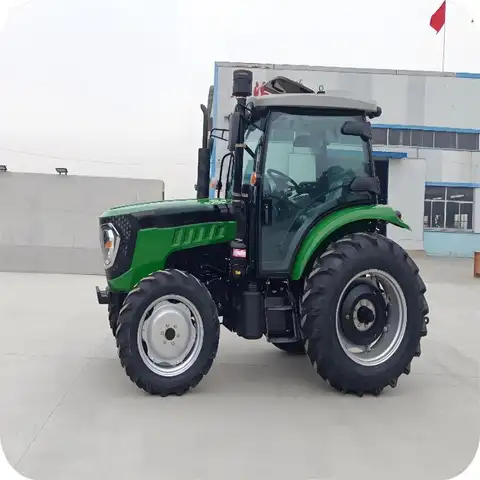 맞춤형 고품질 90마력 4륜구동 농업용 휠 트랙터 농업용 모토컬쳐 럭셔리 에어컨 장착 운전석