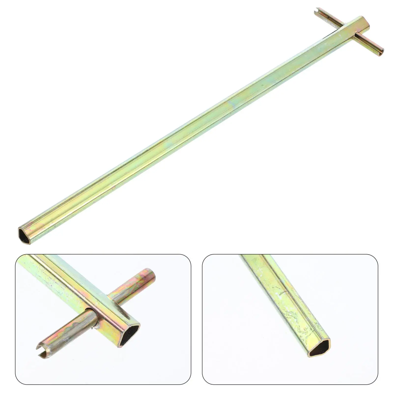 Elevator Door Long Triangular Lock Key for Emergency Maintenance Extended Handle Lift Triangle Elevator Tools