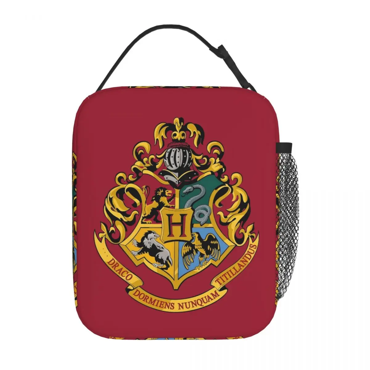 Bolsas Térmicas Personalizadas con el Escudo de Hogwarts para el Trabajo o la Escuela, Lonchera Térmica Impermeable Tipo Bento