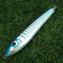 Mukun 1pc 25cm 140g Wholesale High Quality Wood Pencil Lure Saltwater Trolling Lifelike Topwater Lures Tuna Bait
