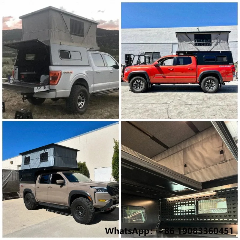 Ultralight Soft Roof Top Tent Pickup Truck Canopy Quick Open 2 to 3 Person Camping for F150