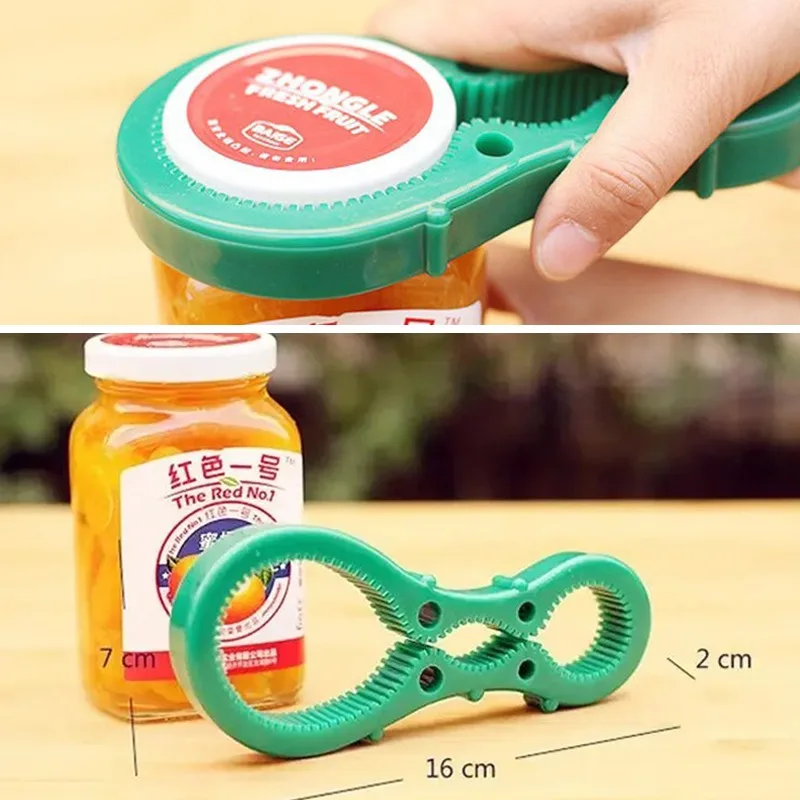 Multi-Functional Silicone Bottle Jar Lid Can Opener portable Anti-slip Screw Cap Jar Bottle Wrench labor-saving lid opening tool