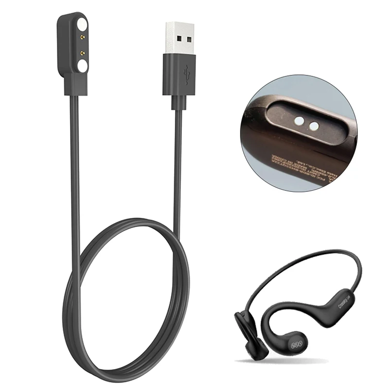 Dock Charger Adapter USB Charging Cable For QCY T22 Crossky Link Wireless Bluetooth Earphone Power Charge Sports Accessories