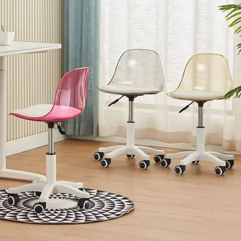 Computer Chair Home Office Chair Backrest Bedroom Swivel Chair Dormitory College Student Study Desk Human Seat