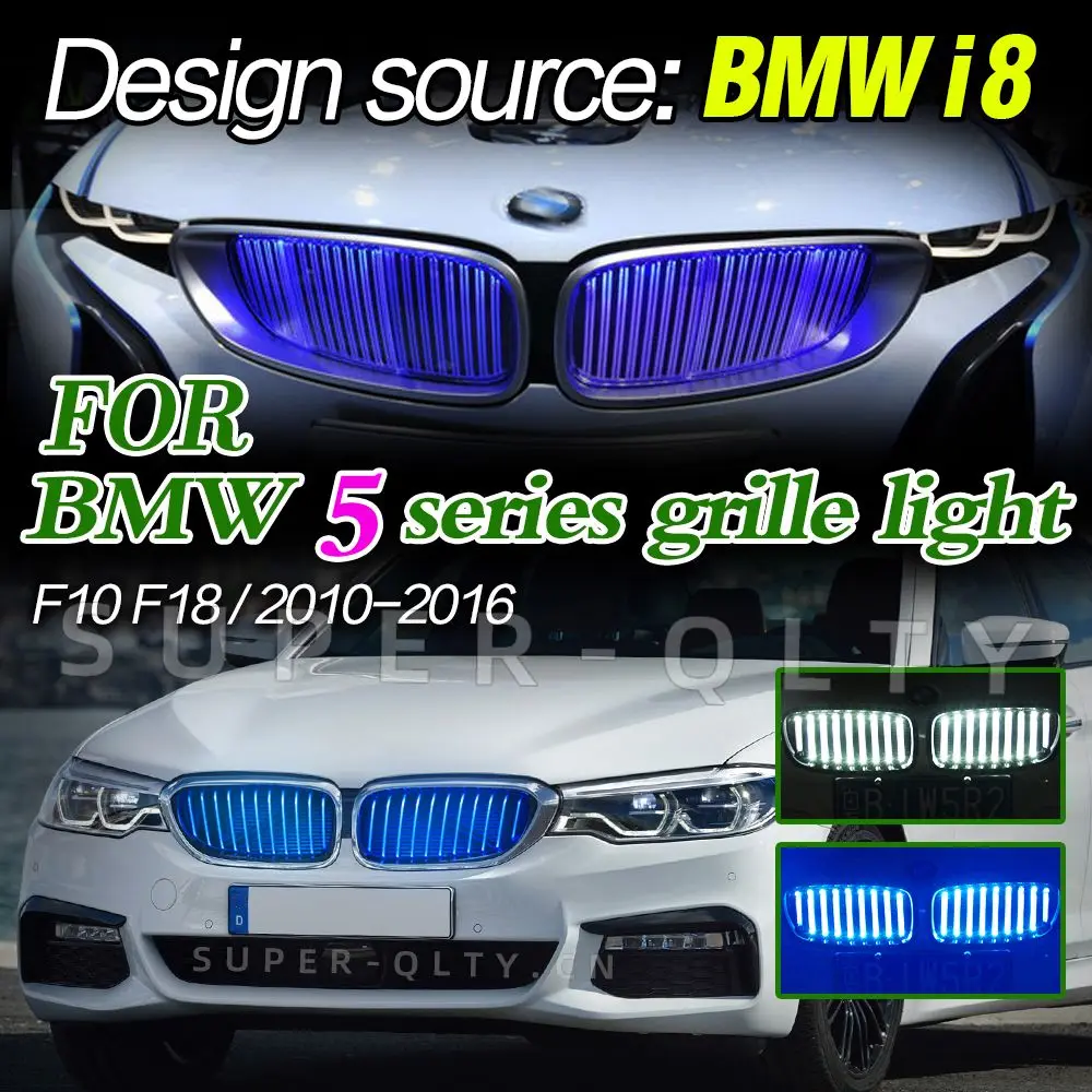 

Quality Modified Car BMW F10 Led Grille Light For BMW 5 System M5 (F10 F18) BMW F10 M5 Led Kidney Grille 2010-2016