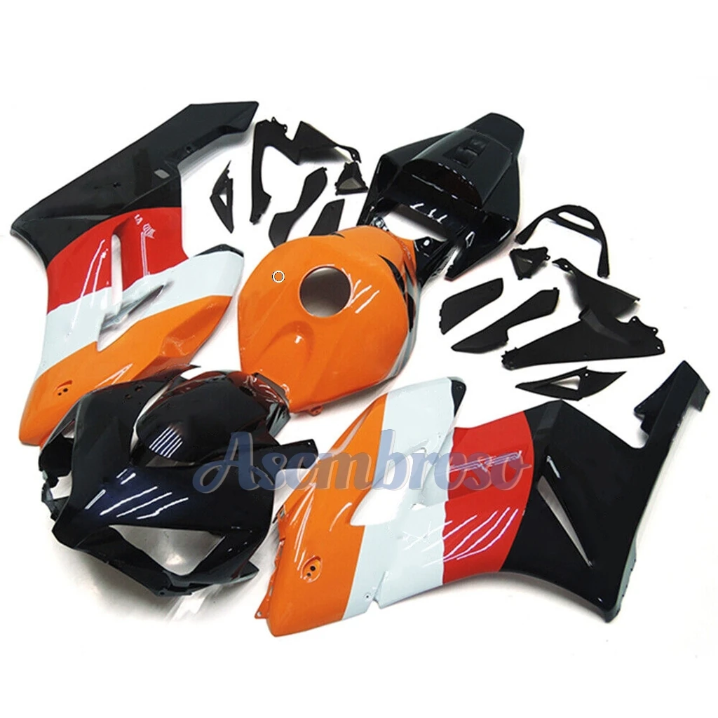Fairings Kit Fit For Honda repsol CBR1000RR 2004 2005 04 05 Orang Black Bodywork Set Shell
