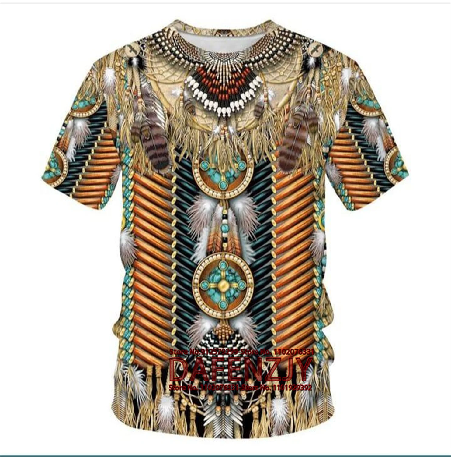 

Men's Vintage Indian 3d Printed T Shirts Harajuku Fashion Native Style Short Sleeve Male Tee T Shirt For Men Clothing