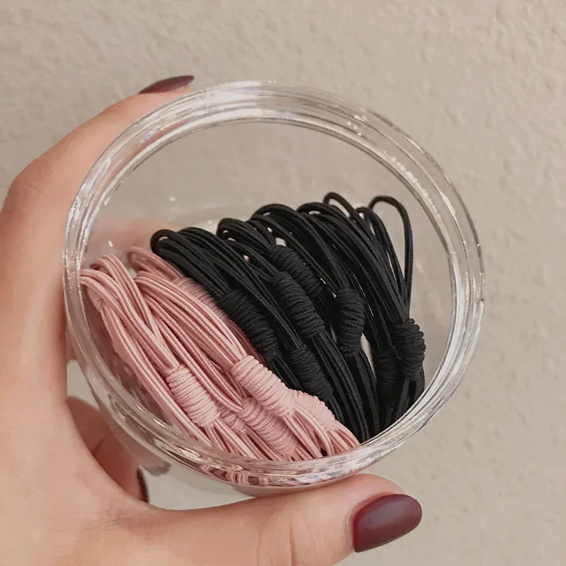 20 pezzi donna tinta unita grande elastico fasce elastiche per capelli ragazza coda di cavallo scrunchie coreano accessori per capelli per bambini