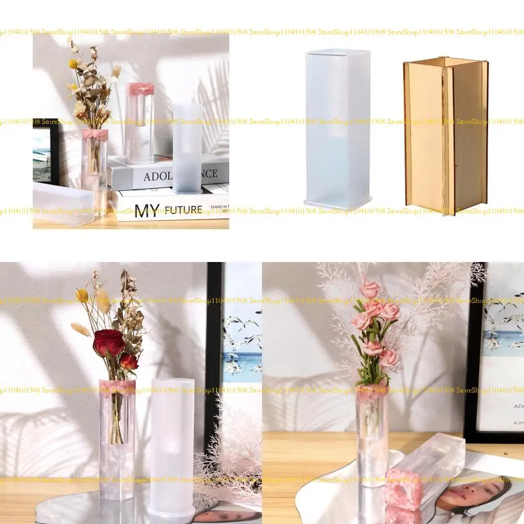 

15YC Bottle Shaped Epoxy Casting Mold for Dried-Flower Pen Holder Storage Molds Craft