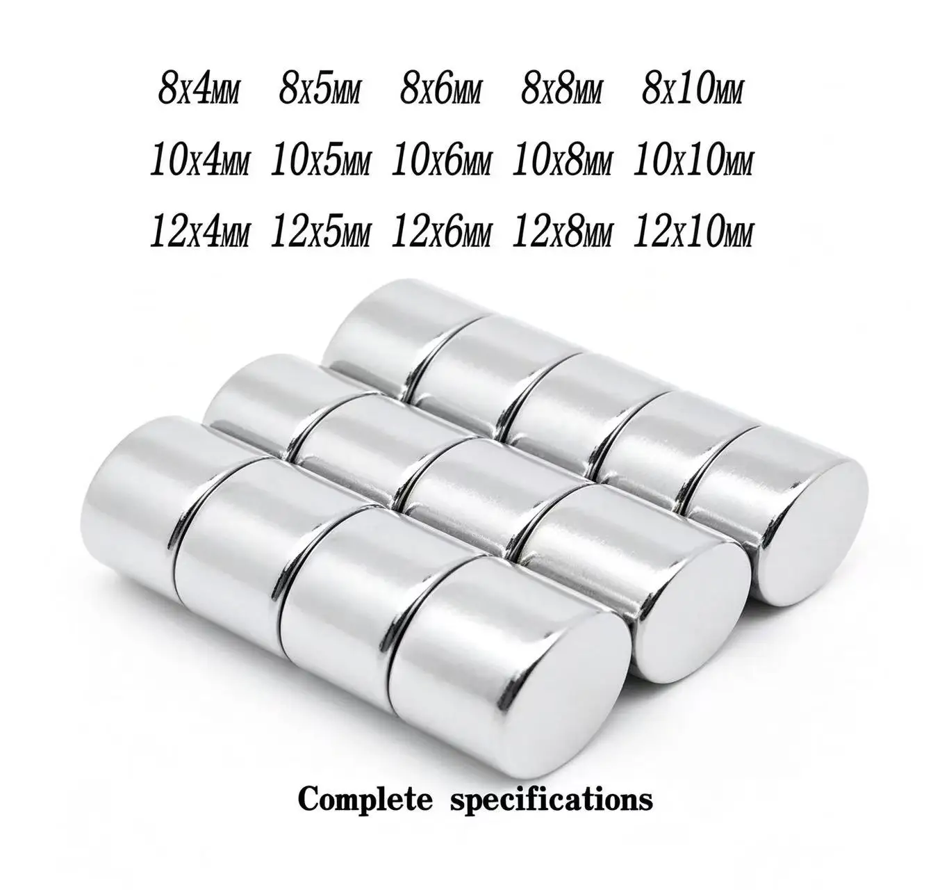 8x5MM Powerful Neodymium Magnet N35 NdfeB Permanent Magnetic Imanes Round Super Str8*6 12*6 12*8 10x6 10*8 10x10 12x4 12x5 12x10
