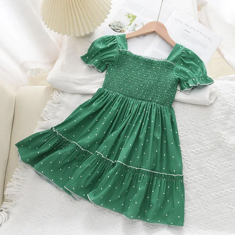 Baby Girls Dress New Summer Kids Girl Princess Floral Children Dresses Party Casual Costume Children Clothing Elegant Cute