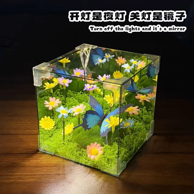 Regalo di Natale Mago di Oz Primavera Farfalla Cubo magico Luce notturna Fai da te Regalo di compleanno creativo fatto a mano per la fidanzata