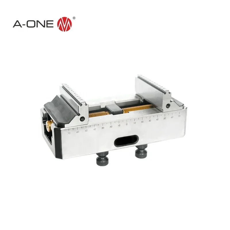 

A-ONE Self Centering Vise ( Makro Grip ) / Centric Clamping Vise / Machine Tool Vise for 5 Axis CNC Milling and EDM Machining AS