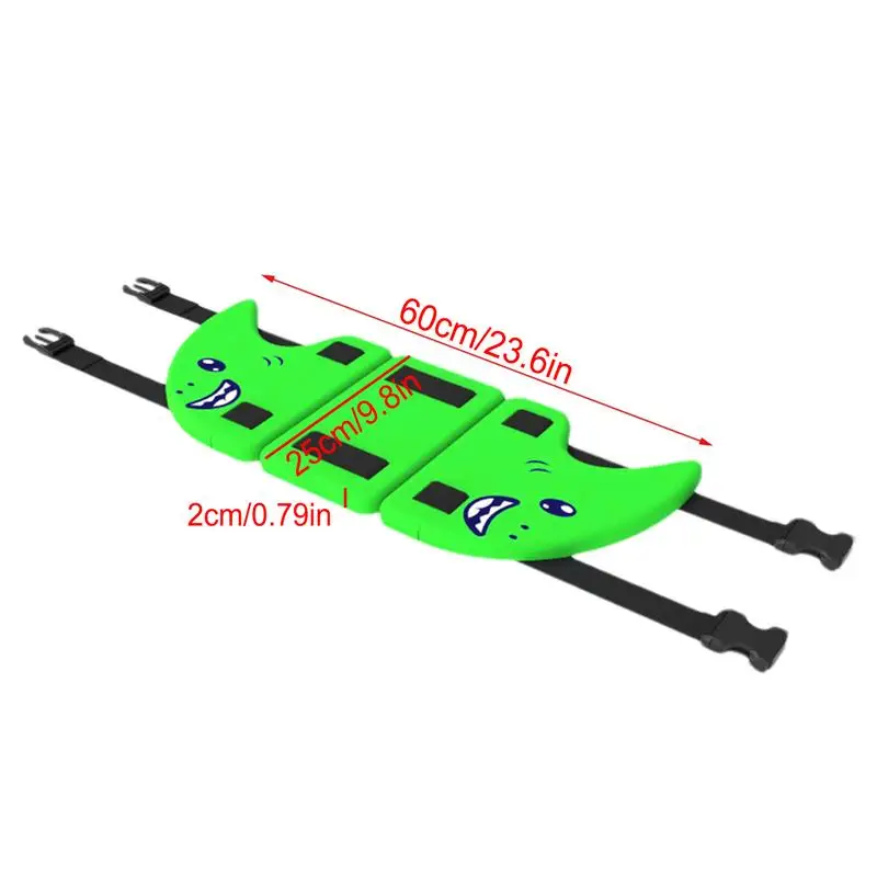 Kid Swimming Tranning Aid Shark Fin Back Float Board EVA Foam Safety Floating Board With Adjustable Belt Fin-Shaped Swimming Aid