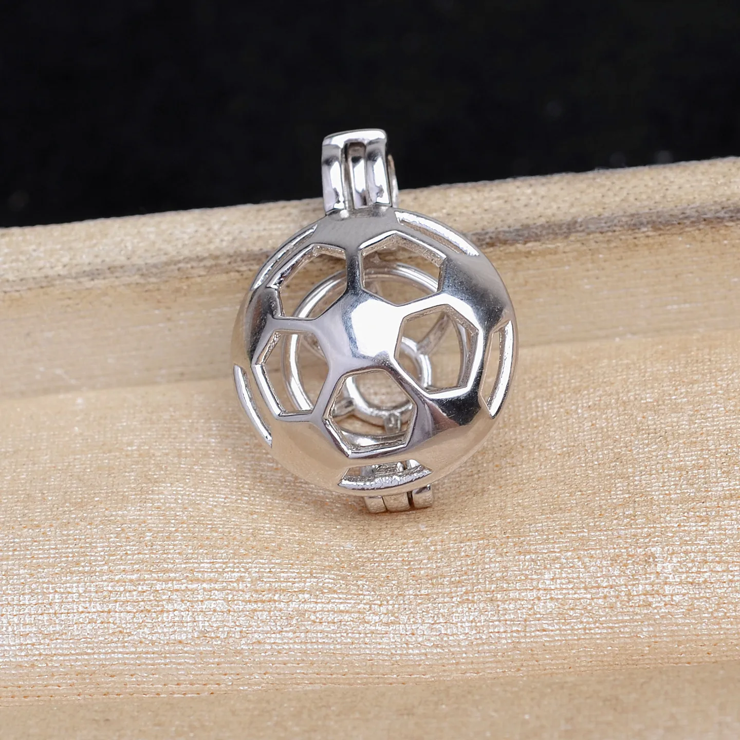 Wholesale Cage 925 Sterling Silver Pendant Mounts Base Findings Settings Mountings Jewelry Fittings for 9-10mm Pearls 3pcs/lot