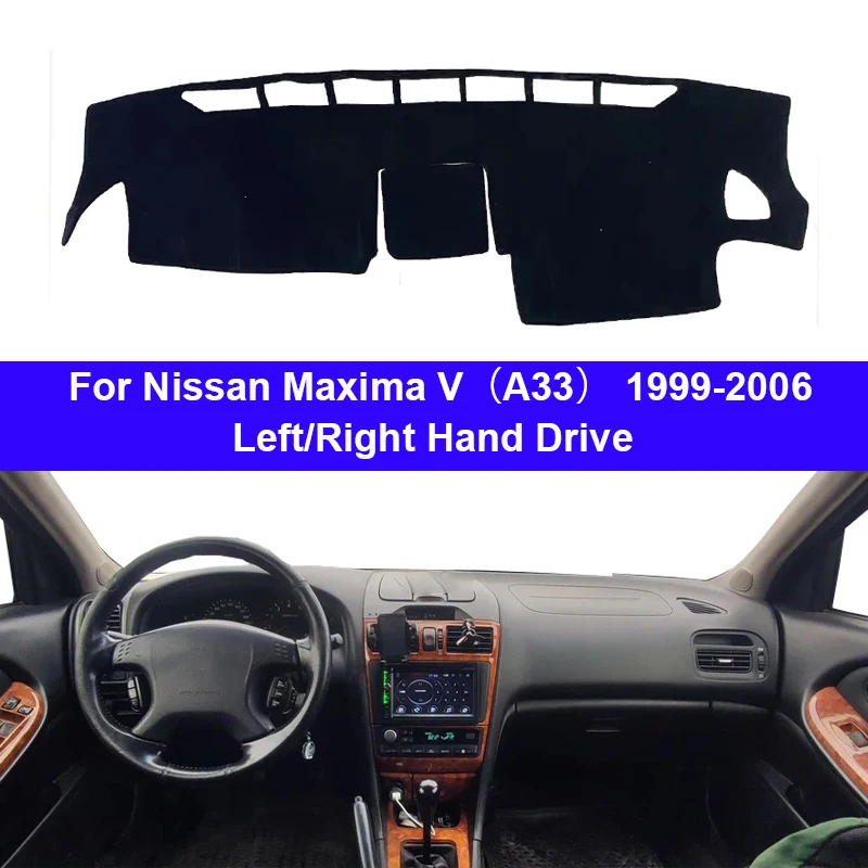 Car Dashboard Cover For Nissan Maxima V（A33）1999-2006 Center Console Protector Carpet Dashmat Sun-shade Accessories