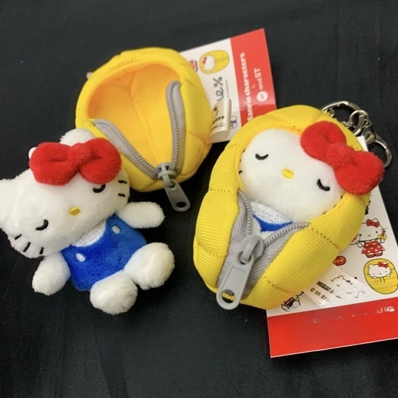 

Sanrios оригинальная плюшевая кукла Мелодия брелок для сна ребенка серия me Hello Kitty сумка кулон милый спальный мешок Kitty сумка аксессуары
