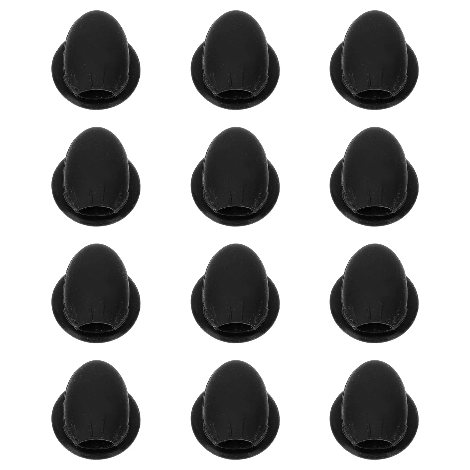 Couvercles Anti-poussière pour brosse à lèvres en Silicone, 12 pièces, support de protection pour brosse de maquillage, housse Anti-perte, gain de place, organisateur de sac de maquillage