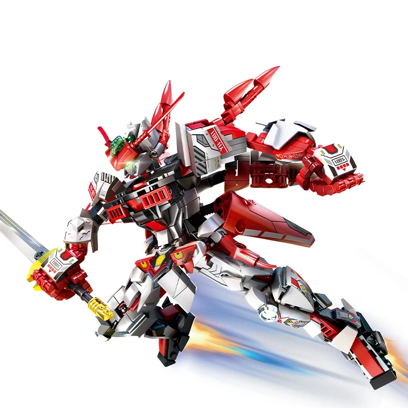 Guerrero Mech Heterodox ladrillos montaje juguete para niños adultos regalo perfecto Caballero de batalla que transforma Robot bloques de construcción