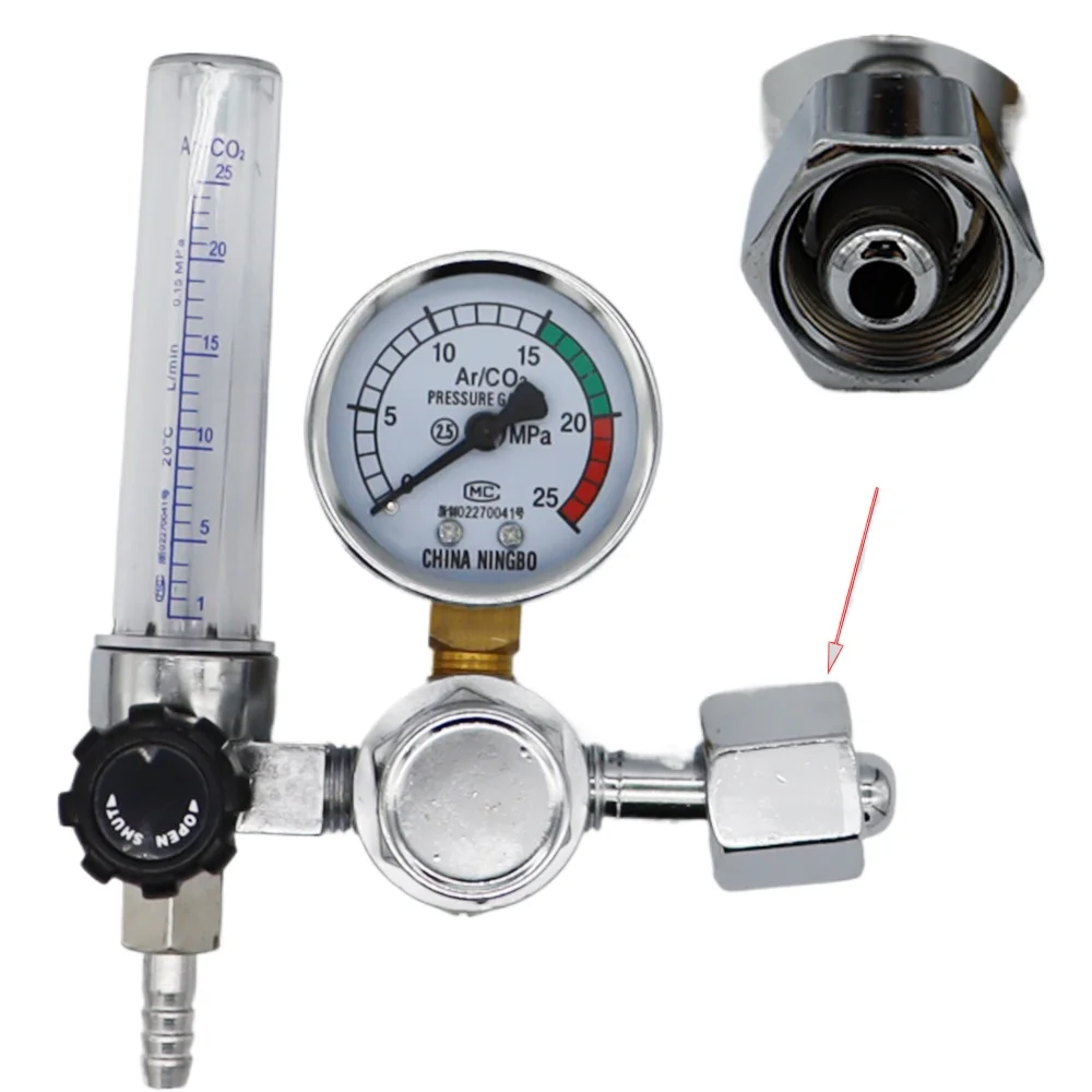 CO2 Mig Tig Flow-Meter Gas-Regulators Flowmeter Welding Weld Gauge Argon Pressure Reducer 2025 NEW 0-25Mpa Argon Regulator