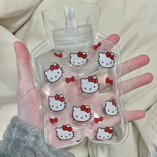 Hello Kitty Hand Warmer Kawaii Pochacco Kuromi Cute Cartoon Girl Heart Y2k Carry-On Water-Filled Hot Water Bag Keep Warm Gifts