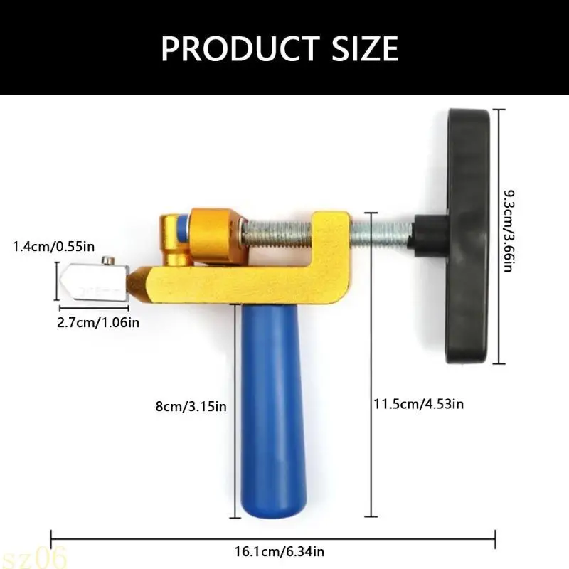 

Q2Q4 Efficient 2 In 1 Tile Cutting Tool Glass Cutter Breaker with Comfortable Grip