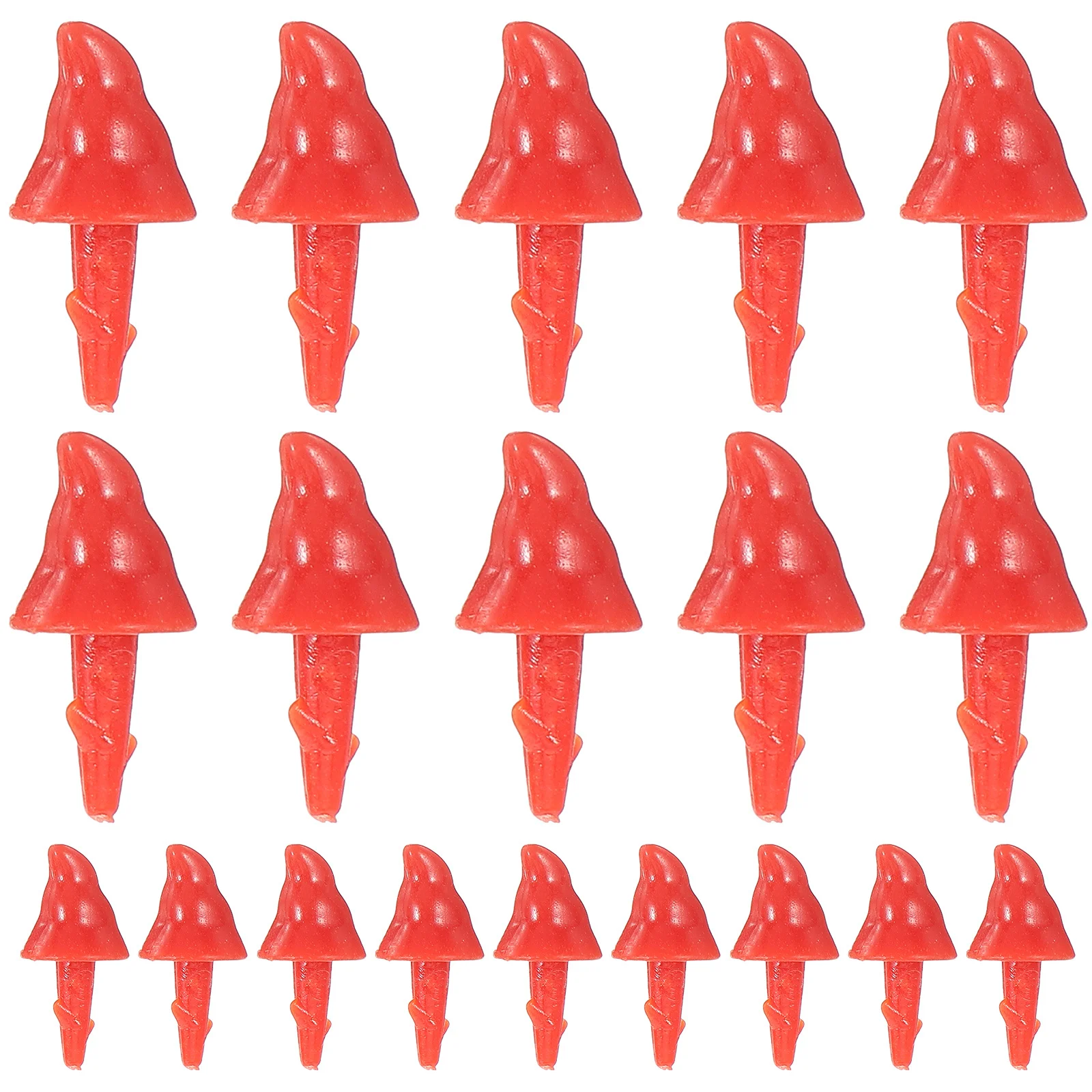 200 قطعة أنف رجل الثلج عيد الميلاد البلاستيك DIY الأنف ثلج صنع لوازم المواد الحرفية عطلة عيد الميلاد ديكور عيد الميلاد الديكور