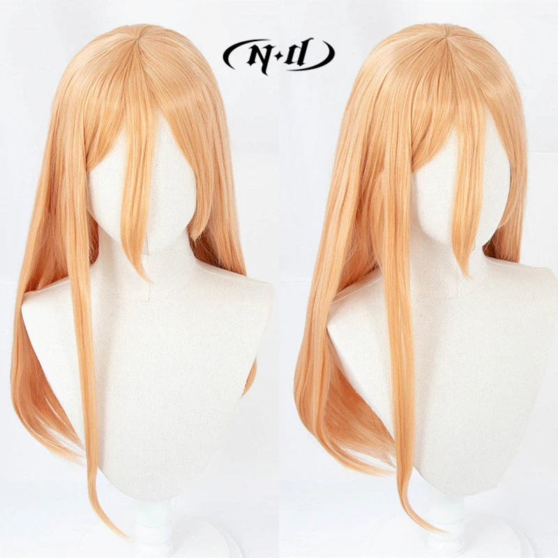 Parrucche Cosplay ND Power Parrucchino Motosega Uomo Anime Cosplay Parrucche per capelli biondi per Comic Con Coser Festa in costume Resistente al calore