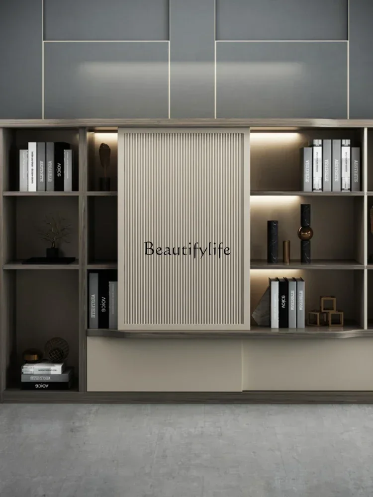 D06Office Furniture File Cabinet Locked Storage File Wooden High Cabinet