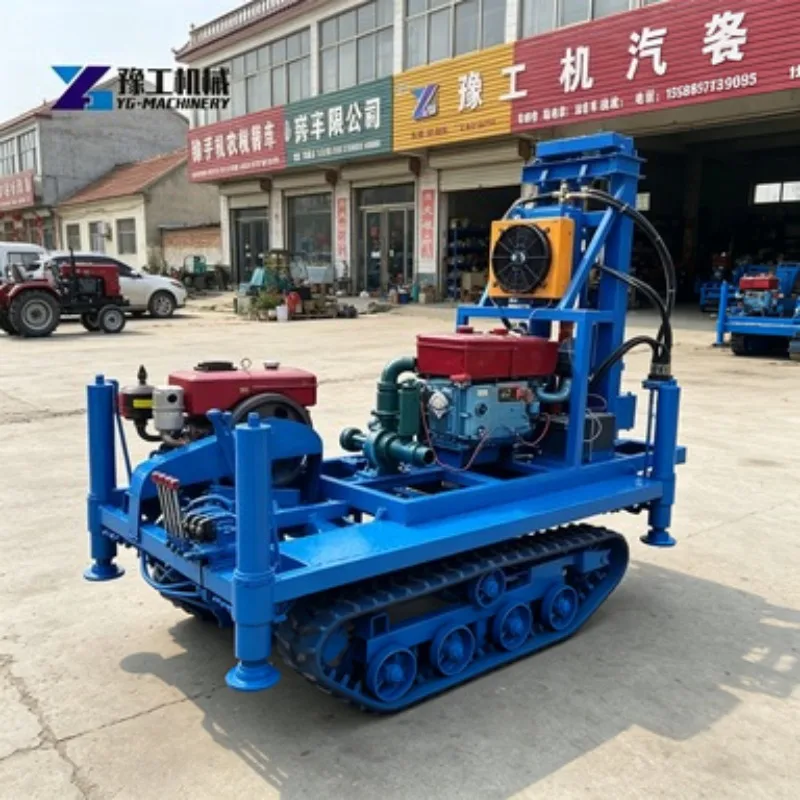 Compact Water Well Drilling Rig 60m 80m Portable Electric Borehole Machine Small Occupation Easy Installation