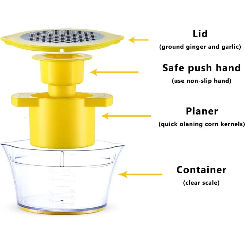 Corn grater multifunctional sheller for kitchen gadgets